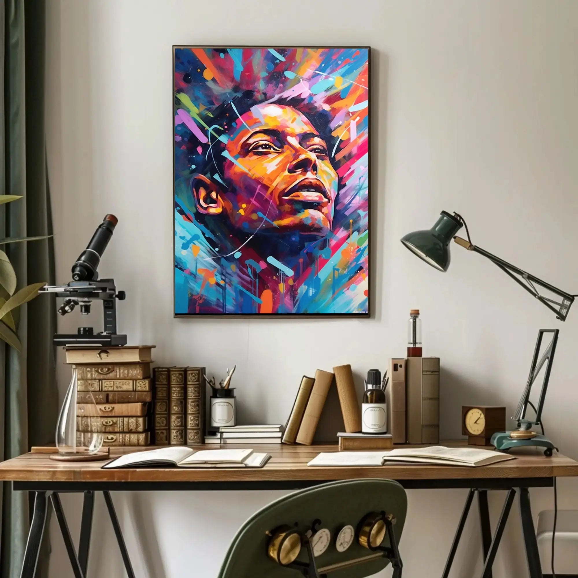 Vibrant Hopeful Gaze Abstract, Artistic, or Pop Culture Poster PosterGoat