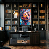 Vibrant Hopeful Gaze Abstract, Artistic, or Pop Culture Poster PosterGoat