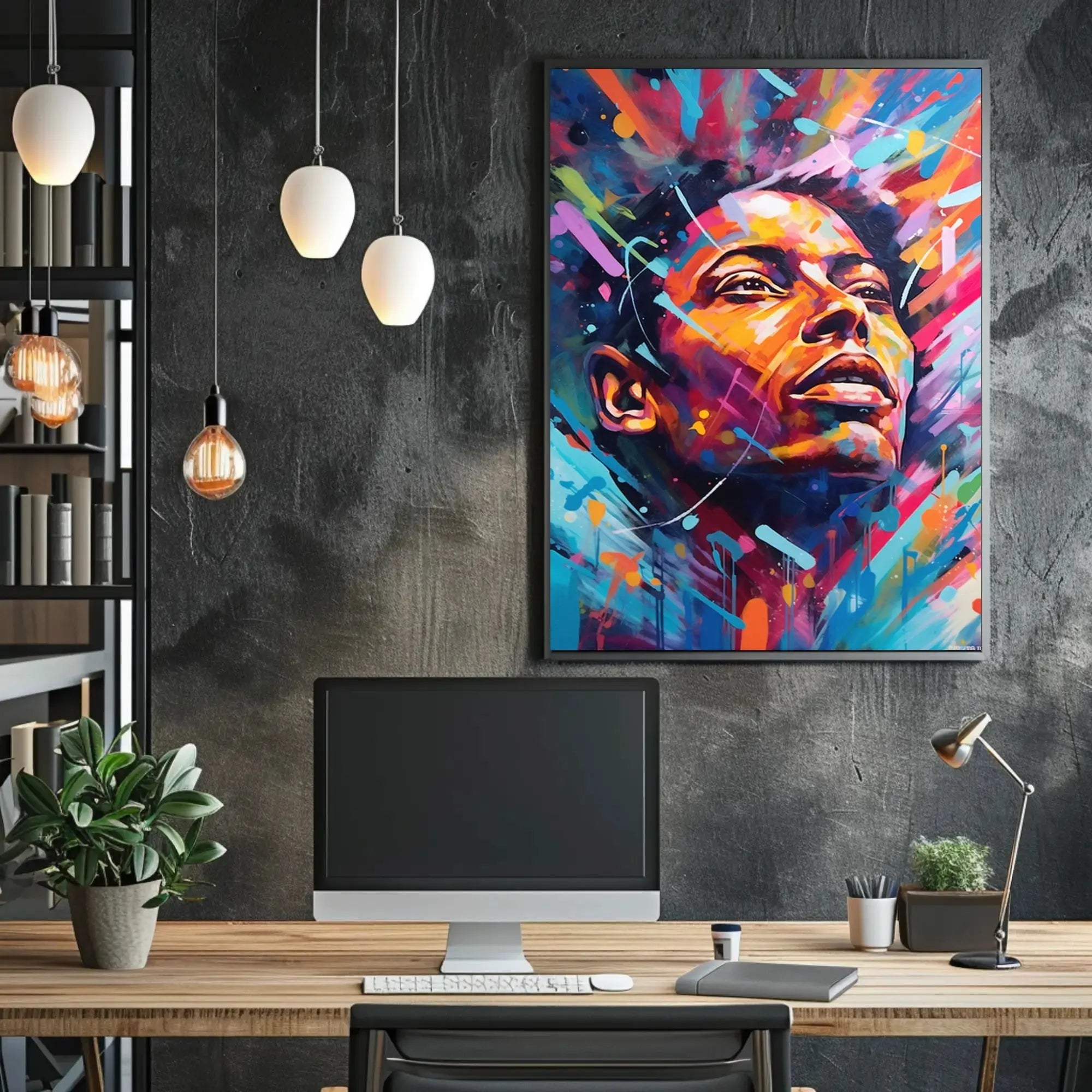 Vibrant Hopeful Gaze Abstract, Artistic, or Pop Culture Poster PosterGoat