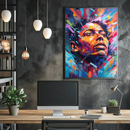 Vibrant Hopeful Gaze Abstract, Artistic, or Pop Culture Poster PosterGoat
