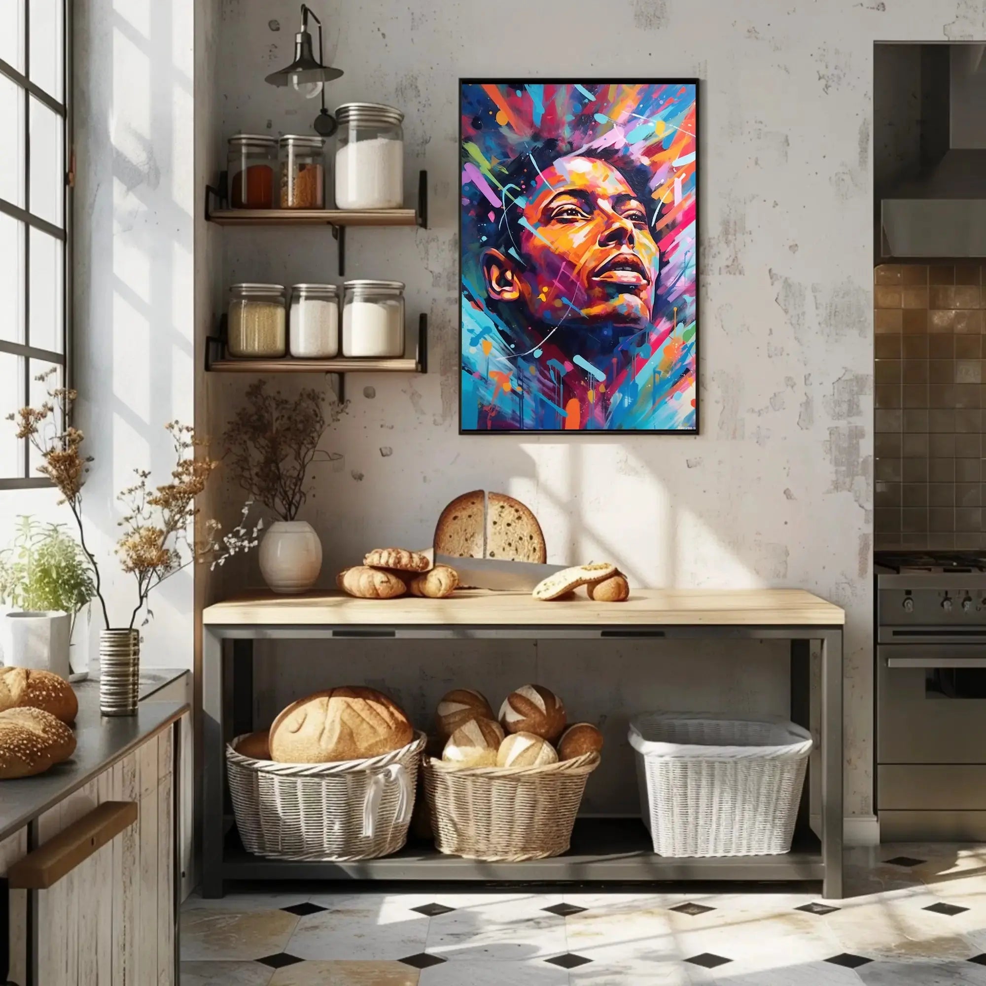 Vibrant Hopeful Gaze Abstract, Artistic, or Pop Culture Poster PosterGoat