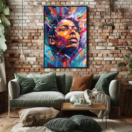 Vibrant Hopeful Gaze Abstract, Artistic, or Pop Culture Poster PosterGoat