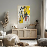 Vibrant Horse Expressionist Painting Abstract or Artistic Poster PosterGoat