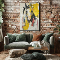 Vibrant Horse Expressionist Painting Abstract or Artistic Poster PosterGoat