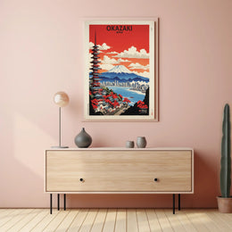 Vibrant Japanese Cityscape Vintage Artwork Travel Poster PosterGoat