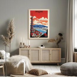 Vibrant Japanese Cityscape Vintage Artwork Travel Poster PosterGoat