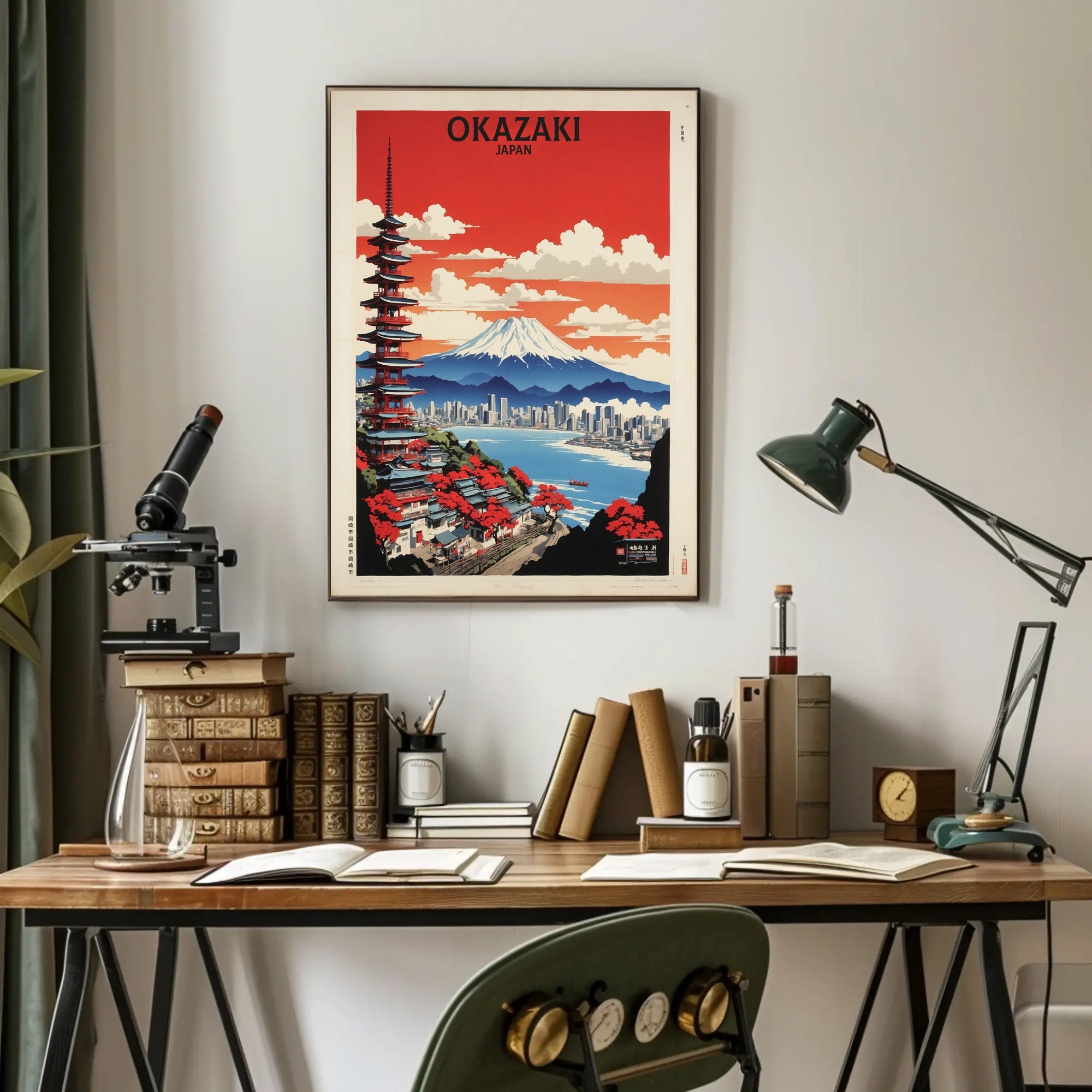Vibrant Japanese Cityscape Vintage Artwork Travel Poster PosterGoat
