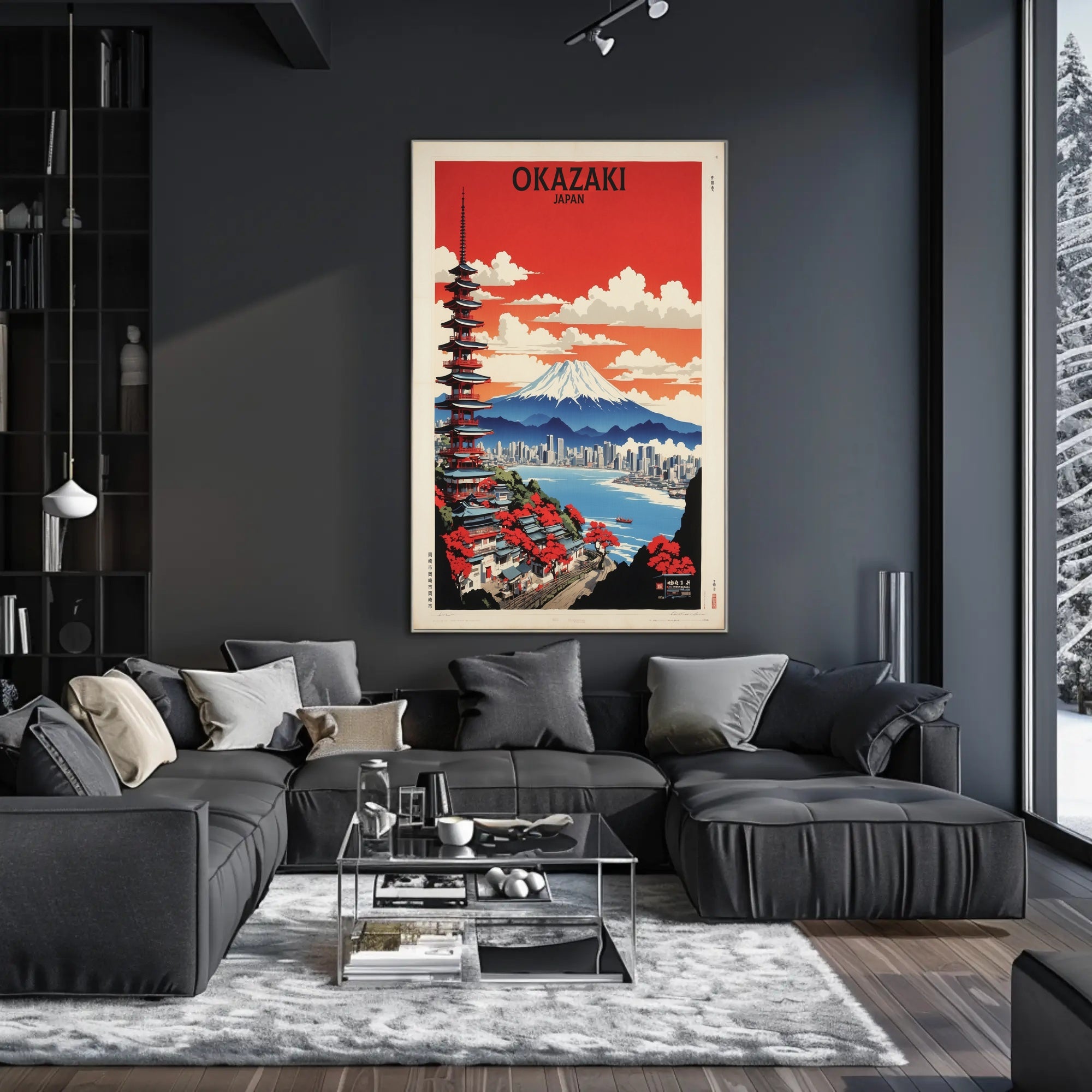 Vibrant Japanese Cityscape Vintage Artwork Travel Poster PosterGoat