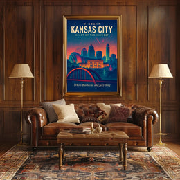 Vibrant Kansas City Poster PosterGoat