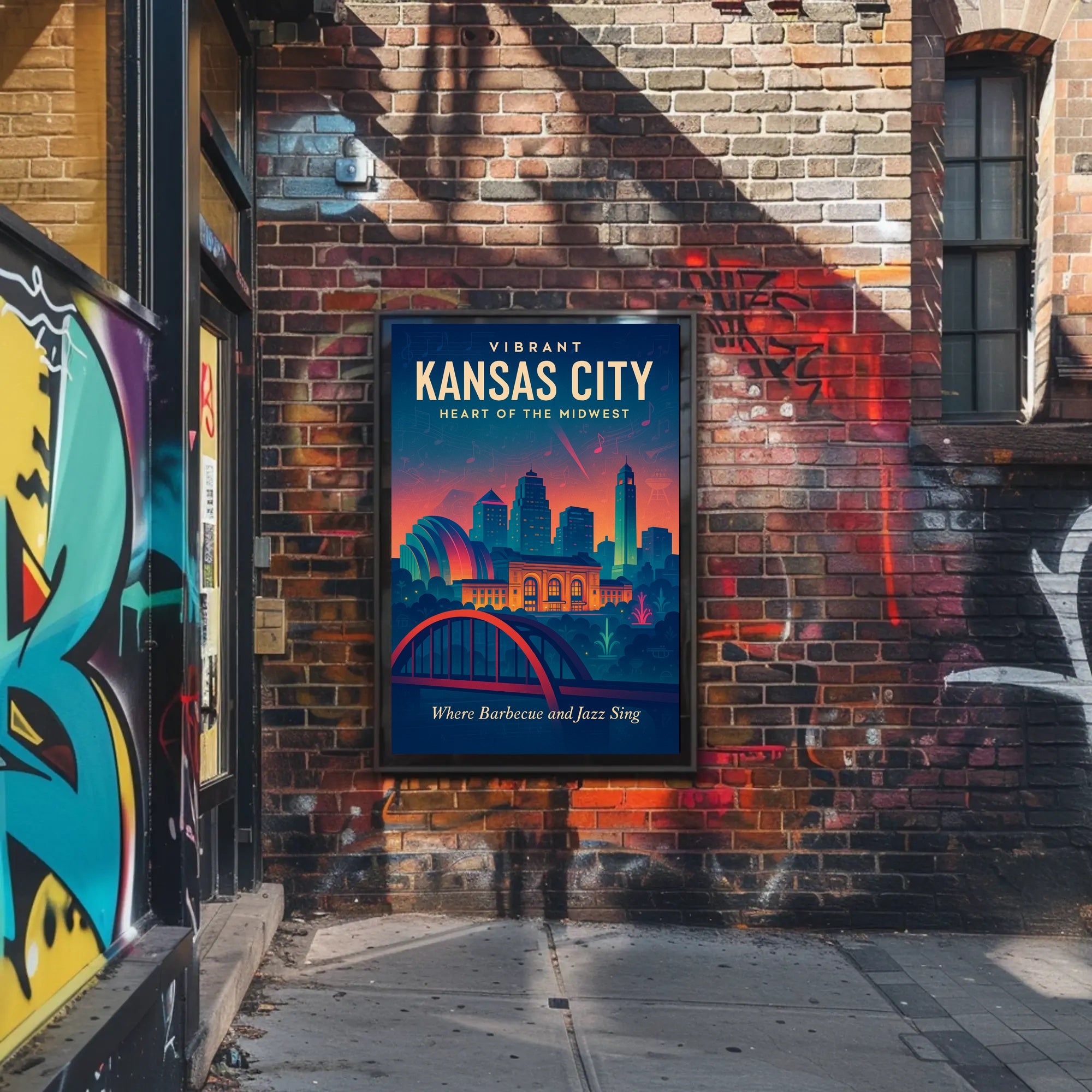 Vibrant Kansas City Poster PosterGoat
