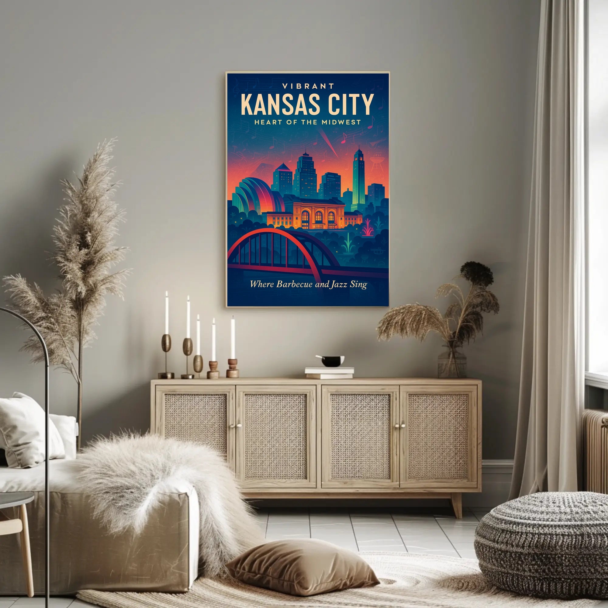 Vibrant Kansas City Poster PosterGoat