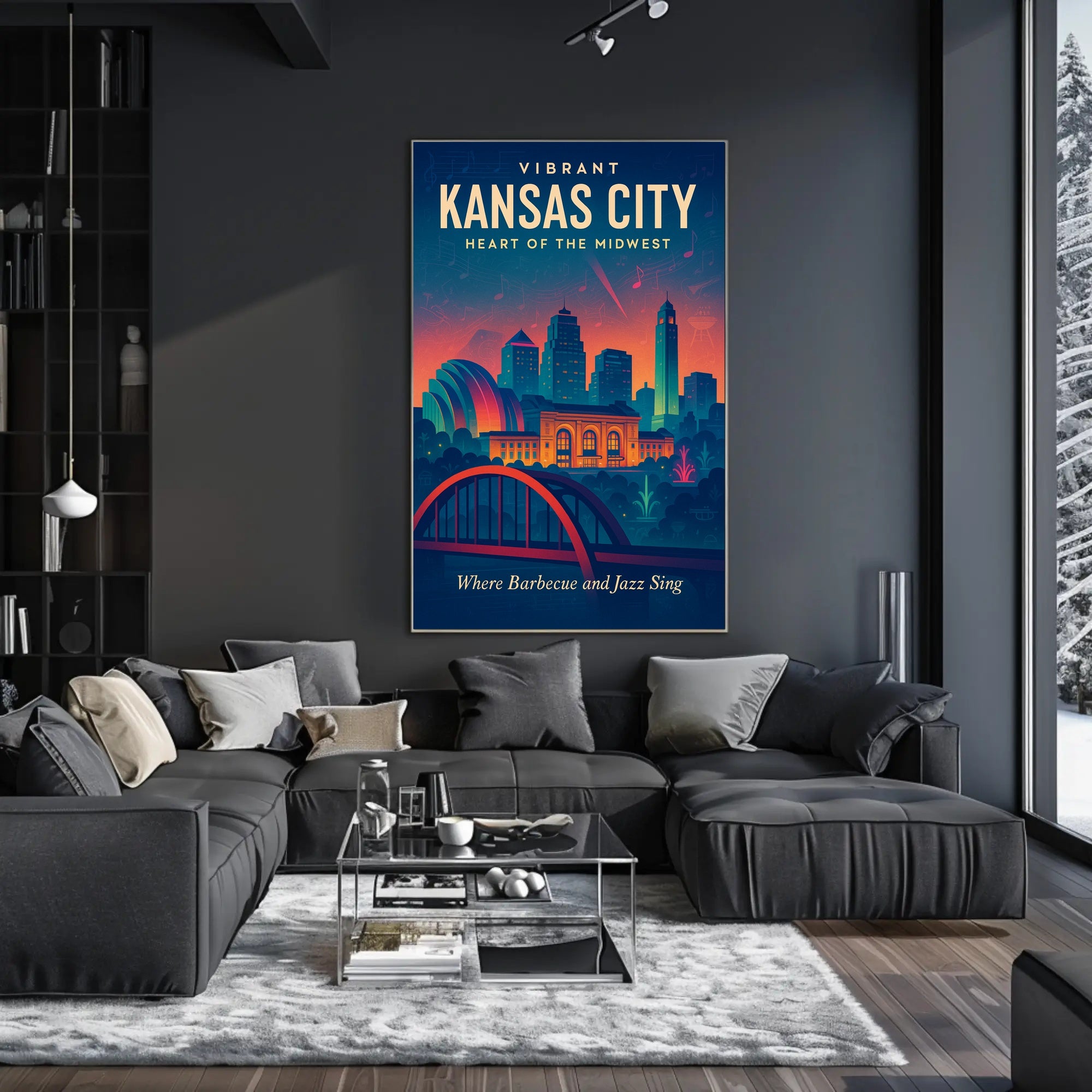 Vibrant Kansas City Poster PosterGoat