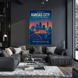Vibrant Kansas City Poster PosterGoat