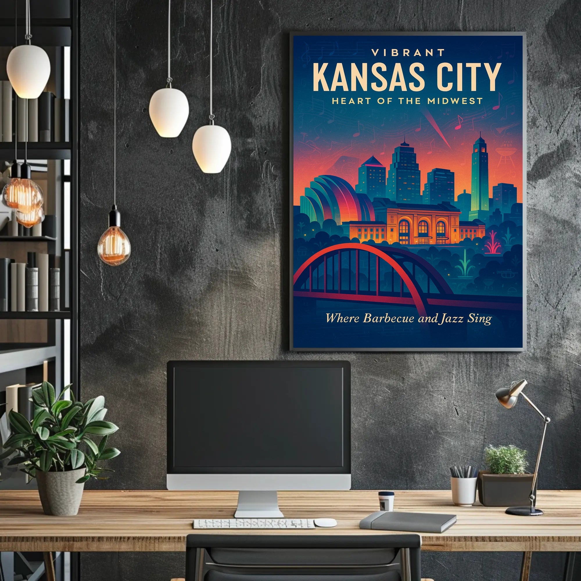 Vibrant Kansas City Poster PosterGoat