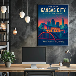 Vibrant Kansas City Poster PosterGoat