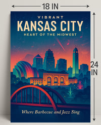 Vibrant Kansas City Poster PosterGoat