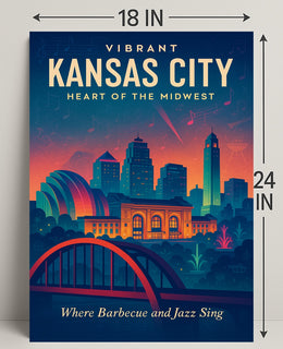 Vibrant Kansas City Poster PosterGoat