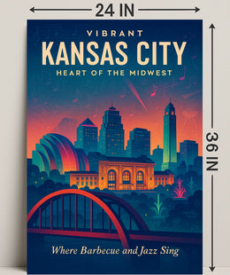 Vibrant Kansas City Poster PosterGoat