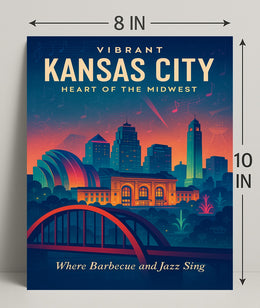 Vibrant Kansas City Poster PosterGoat