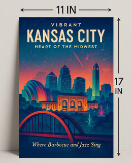 Vibrant Kansas City Poster PosterGoat