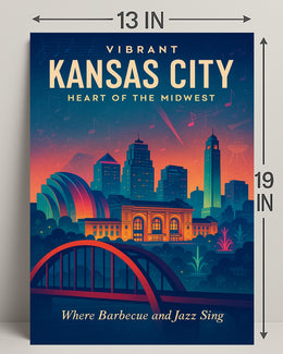 Vibrant Kansas City Poster PosterGoat
