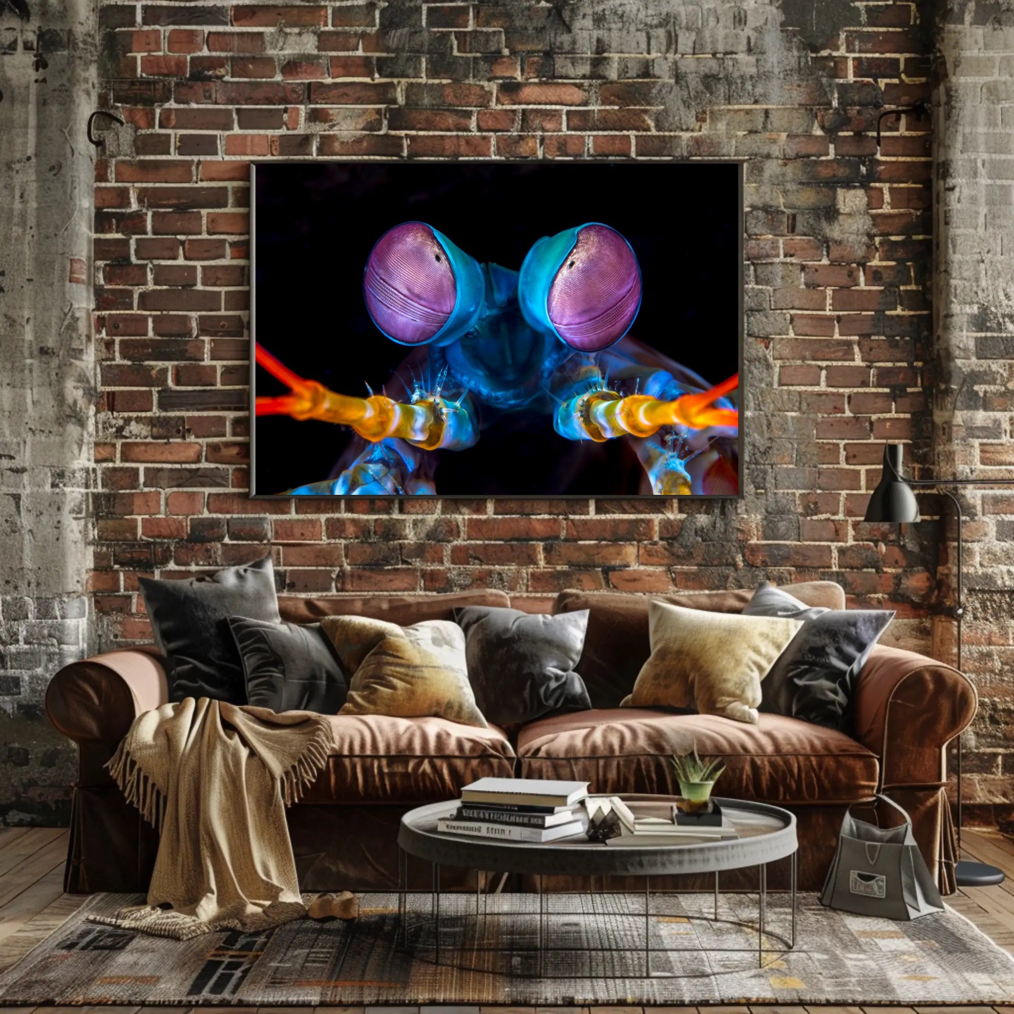 Vibrant Mantis Shrimp Art Print for Animal Poster PosterGoat
