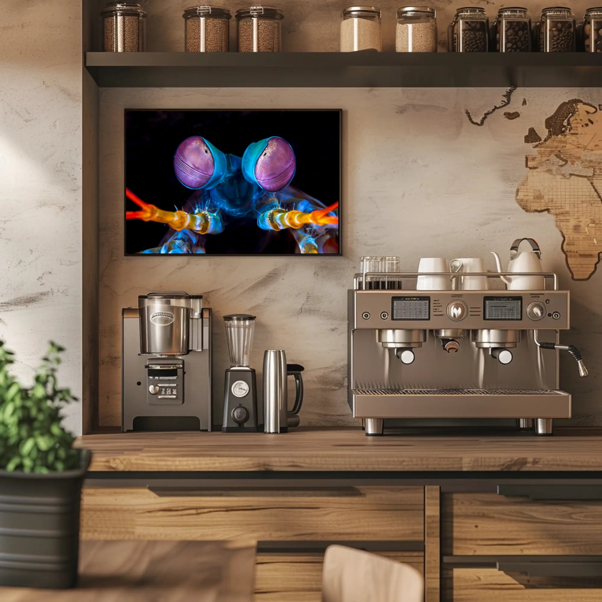 Vibrant Mantis Shrimp Art Print for Animal Poster PosterGoat