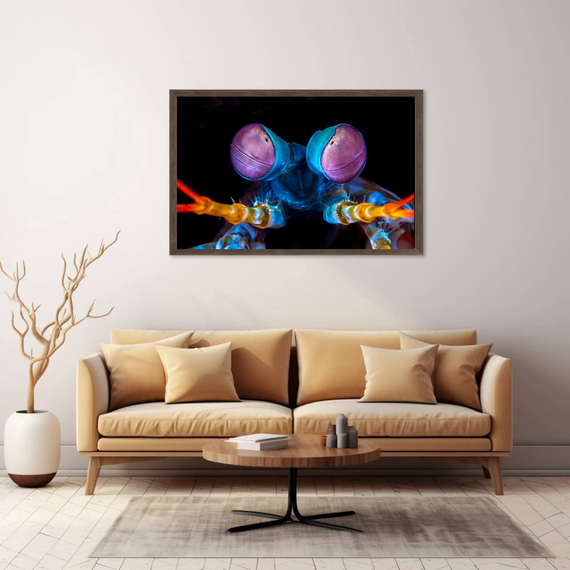 Vibrant Mantis Shrimp Art Print for Animal Poster PosterGoat