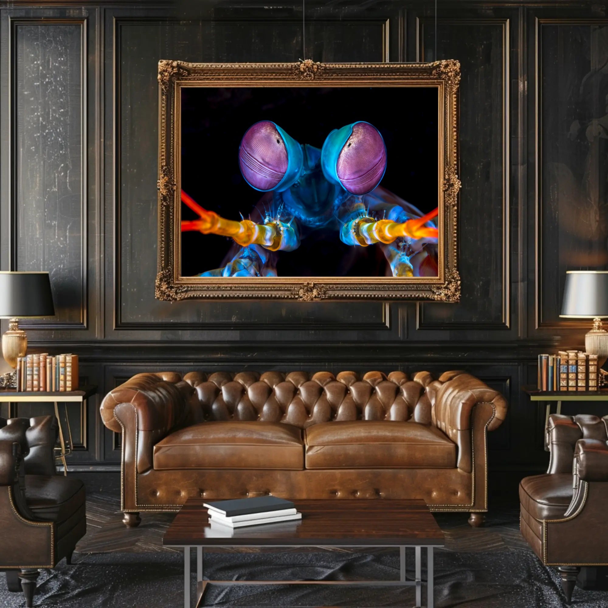 Vibrant Mantis Shrimp Art Print for Animal Poster PosterGoat