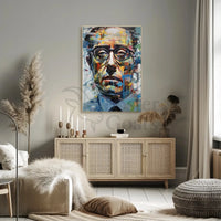 Vibrant Mid-Century Expressionism Portrait Artistic Poster PosterGoat