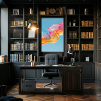 Vibrant Pastel Fabrics Abstract Artistic Poster PosterGoat