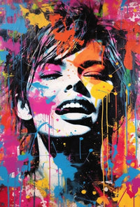 Vibrant Pop Art Expression Poster PosterGoat