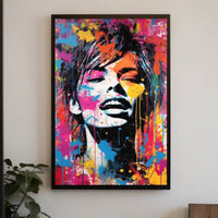 Vibrant Pop Art Expression Poster PosterGoat