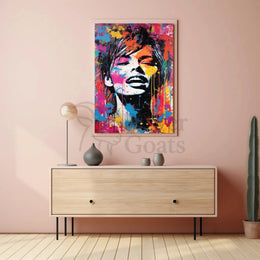 Vibrant Pop Art Expression Poster PosterGoat