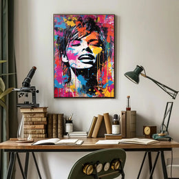 Vibrant Pop Art Expression Poster PosterGoat
