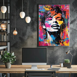 Vibrant Pop Art Expression Poster PosterGoat