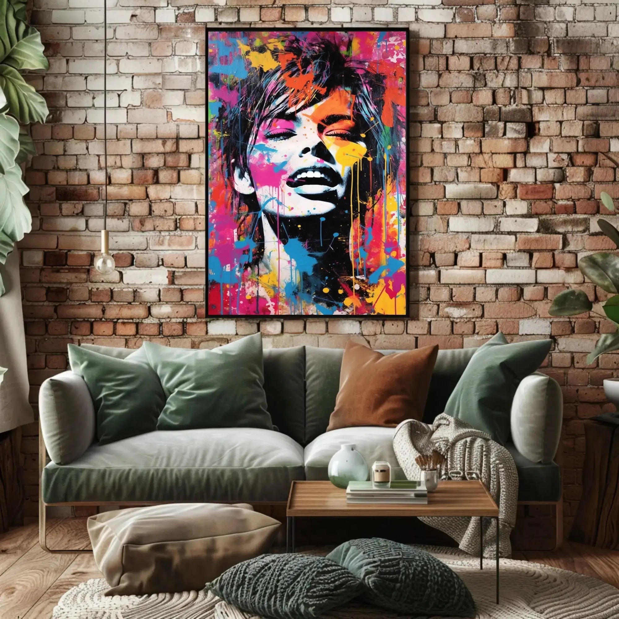 Vibrant Pop Art Expression Poster PosterGoat