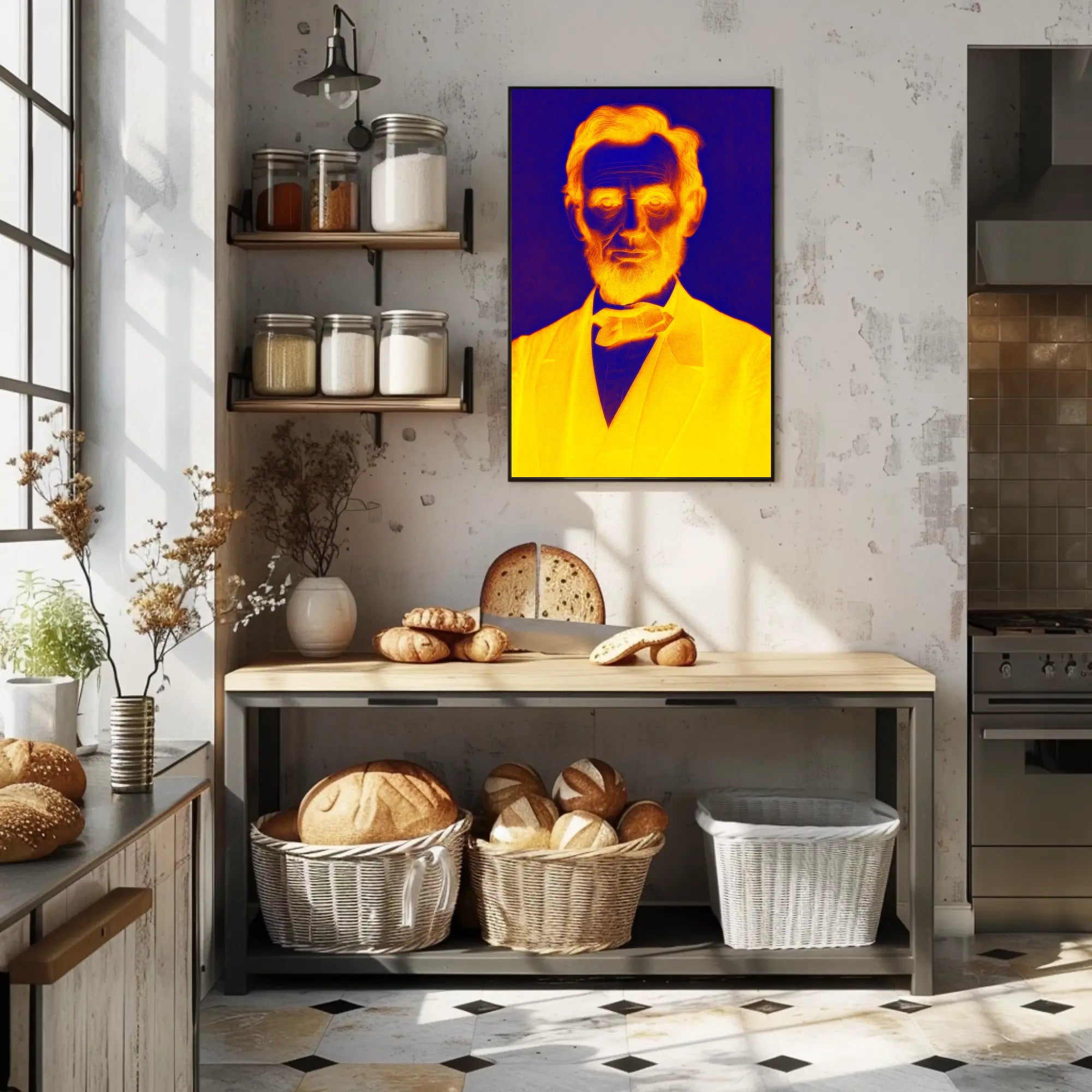 Vibrant Portrait Poster PosterGoat