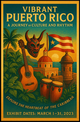 Vibrant Puerto Rico A Journey of Culture and Rhythm Poster PosterGoat