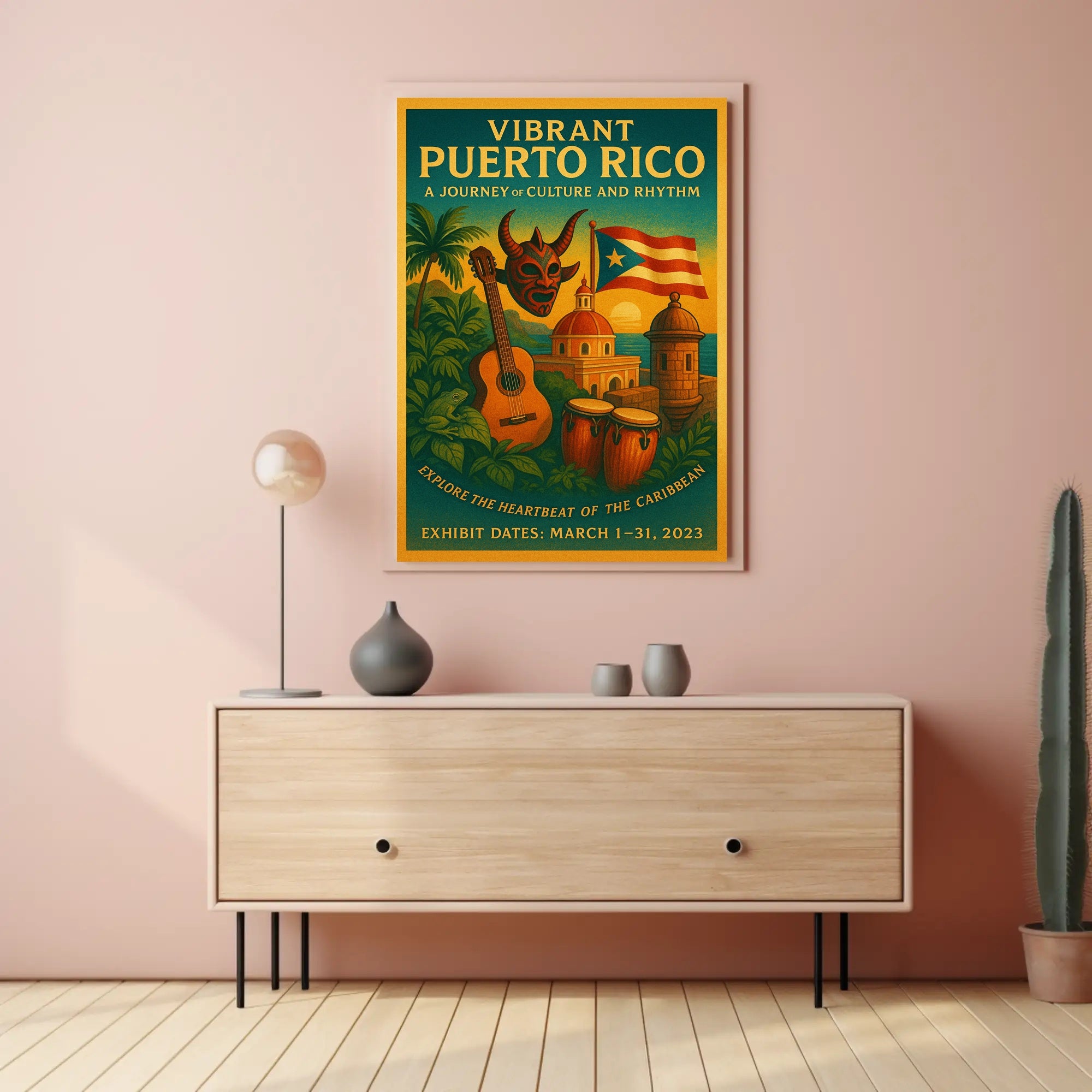 Vibrant Puerto Rico A Journey of Culture and Rhythm Poster PosterGoat