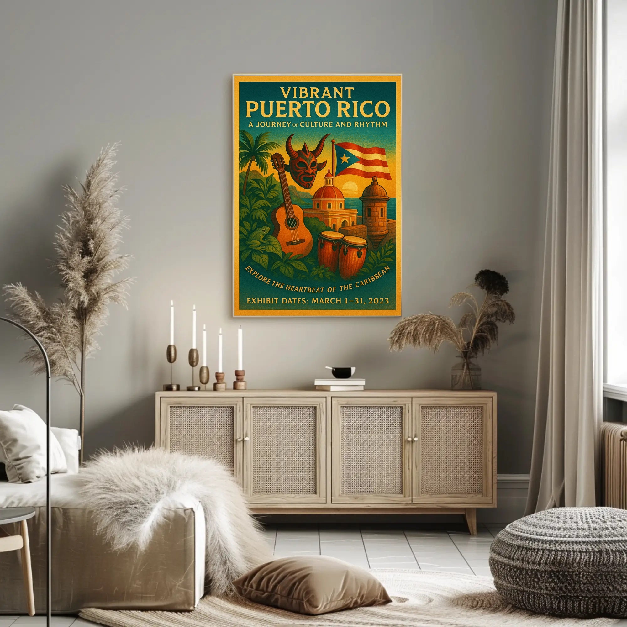 Vibrant Puerto Rico A Journey of Culture and Rhythm Poster PosterGoat
