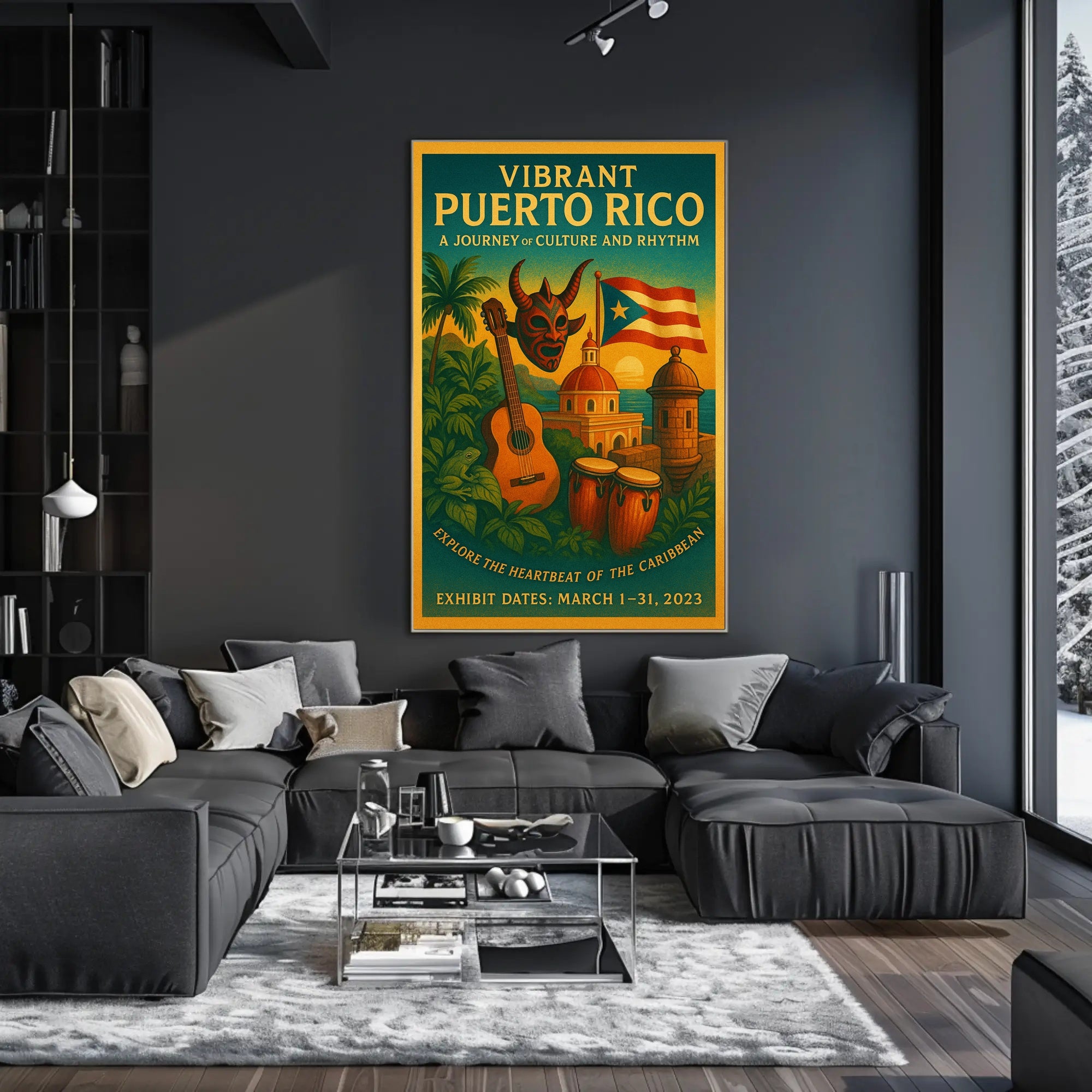 Vibrant Puerto Rico A Journey of Culture and Rhythm Poster PosterGoat