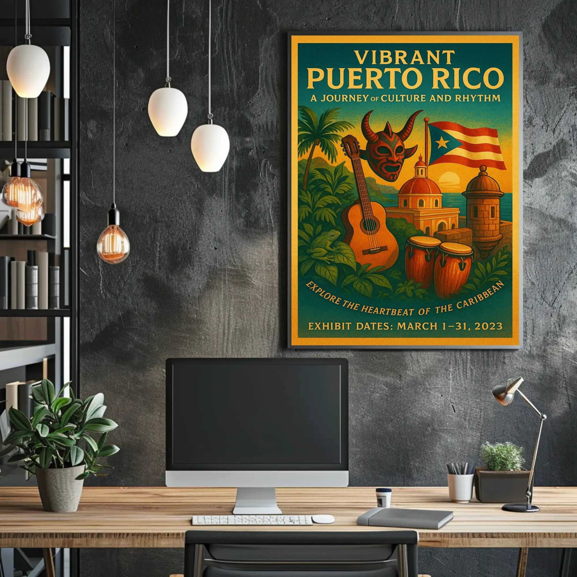 Vibrant Puerto Rico A Journey of Culture and Rhythm Poster PosterGoat