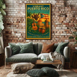 Vibrant Puerto Rico A Journey of Culture and Rhythm Poster PosterGoat
