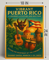 Vibrant Puerto Rico A Journey of Culture and Rhythm Poster PosterGoat