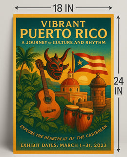 Vibrant Puerto Rico A Journey of Culture and Rhythm Poster PosterGoat