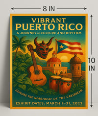 Vibrant Puerto Rico A Journey of Culture and Rhythm Poster PosterGoat