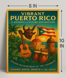 Vibrant Puerto Rico A Journey of Culture and Rhythm Poster PosterGoat