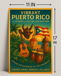 Vibrant Puerto Rico A Journey of Culture and Rhythm Poster PosterGoat