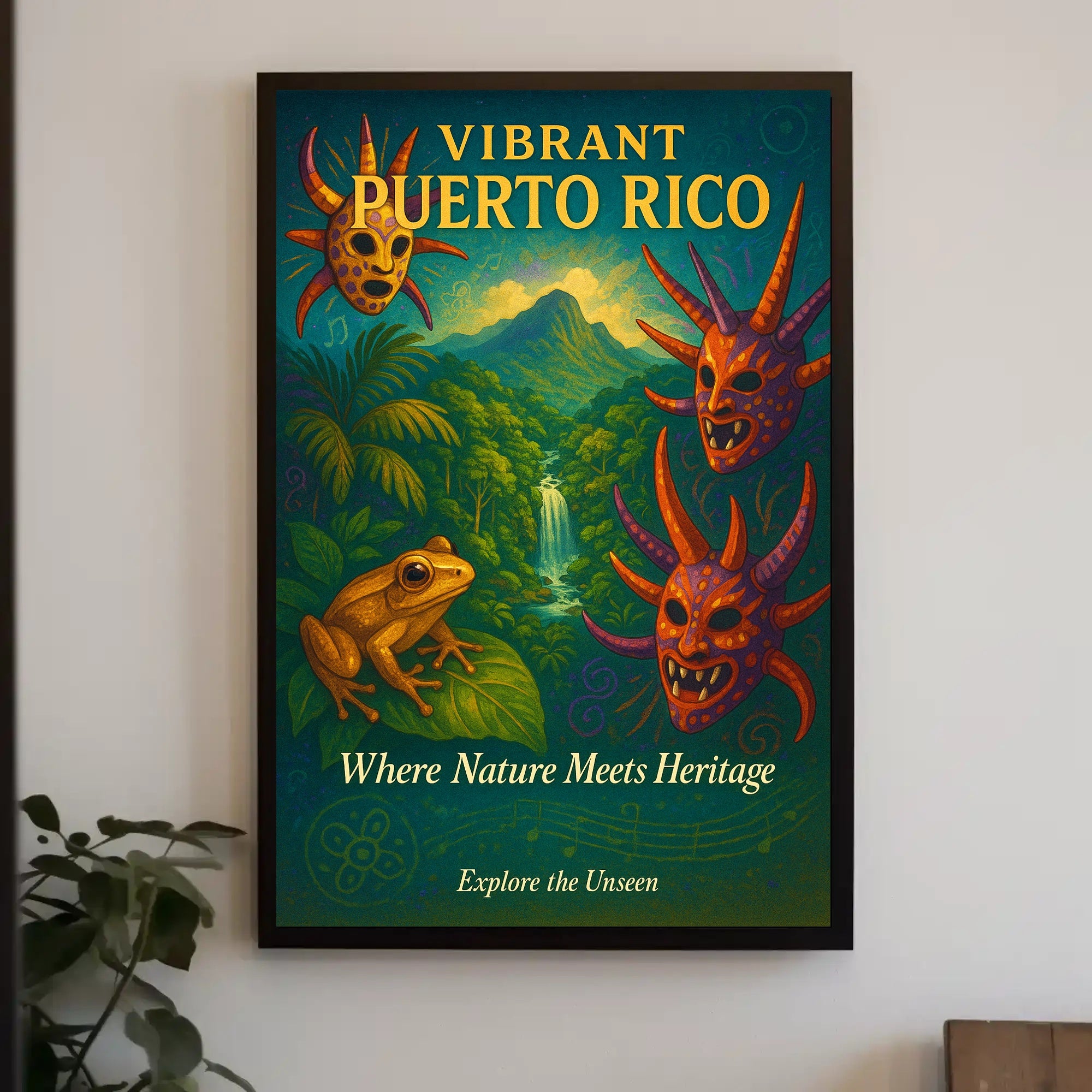 Vibrant Puerto Rico Poster PosterGoat